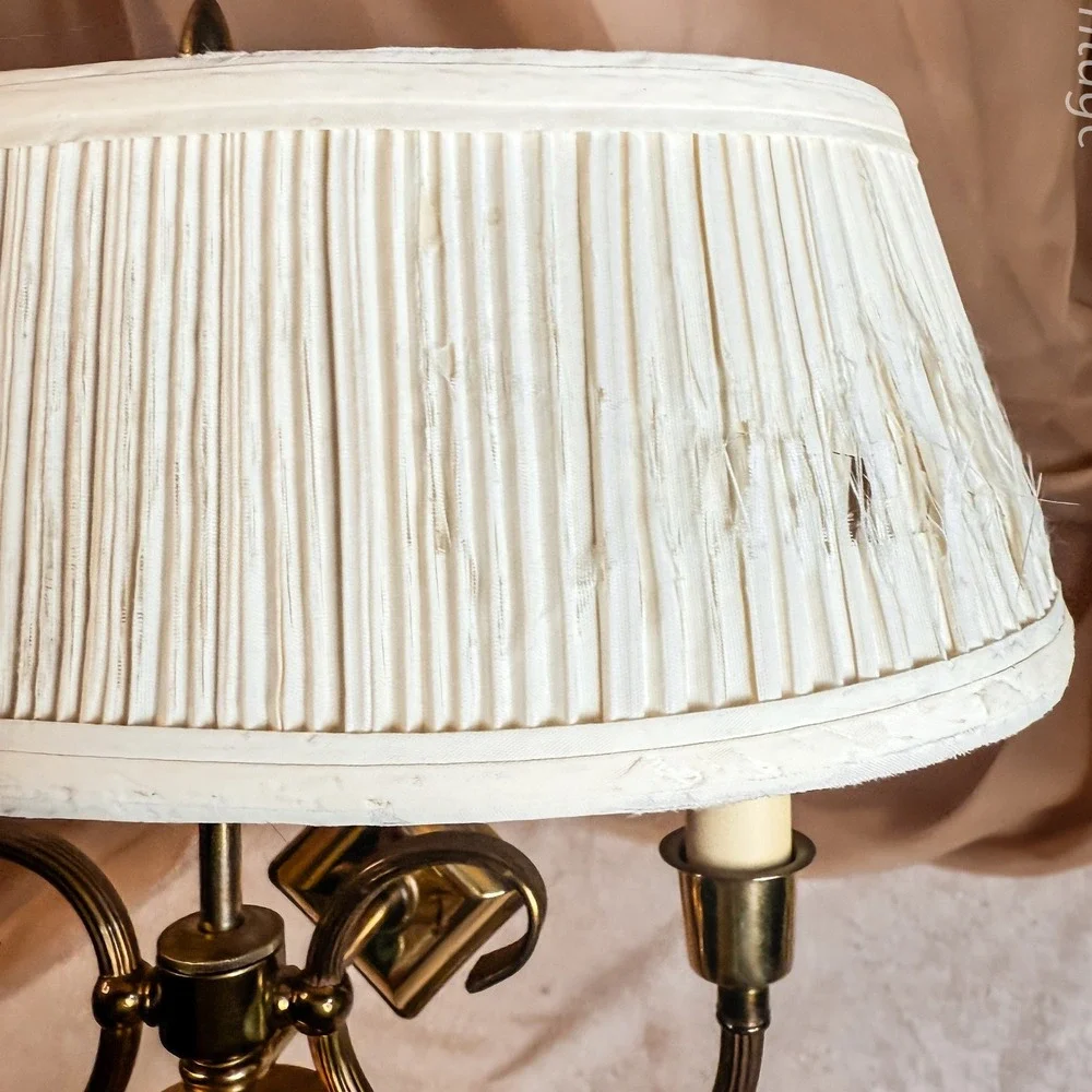 Brass and Glass Regency Style Wall Mount Lamp